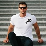 Personalisierte Multicolor Pferd Reiten Muster T-Shirt Sweatshirt Hoodie mit Namen Geburtstag Geschenk für Pferdeliebhaber