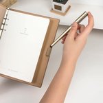 Personalised A Great Teacher Text PU Leather Binder Notebook with Pen School Supplies Teachers' Day Back to School Gift for Teacher