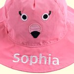 Chapeau de soleil pour enfant avec nom brodé pour les activités de plein air et les voyages d'été Cadeau pour les garçons et les filles