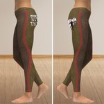 Gepersonaliseerde Hit That Baseball Legging Yoga Broek met Naam en Nummer Huwelijksverjaardag Valentijnsdag Cadeau voor Honkballiefhebber Vriendin