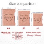 Personalised A Great Teacher Text PU Leather Binder Notebook with Pen School Supplies Teachers' Day Back to School Gift for Teacher