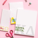 Personalisiertes Buntes Notizbuch  mit Griechischen Buchstaben Graduierung Schule Büro Schreibwaren Sorority Geschenk | Callie × Affinity Licensing
