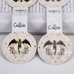 Personalised Fourth Wing Dragon Reflective Magnetic Bookmark Clip with Name and Card Birthday Gift for Fantasy Lovers Book Lovers