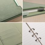 Personalised A Great Teacher Text PU Leather Binder Notebook with Pen School Supplies Teachers' Day Back to School Gift for Teacher