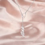 Personalised Equestrian Stirrup Name Pendant Necklace Dainty Jewellery Birthday Anniversary Gift for Horse Lover Women