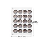 Henkilökohtainen valmistumisen valokuva tarroja nimi ja teksti asetettu 20 Favor Label Celebration Party Decor valmistuneille