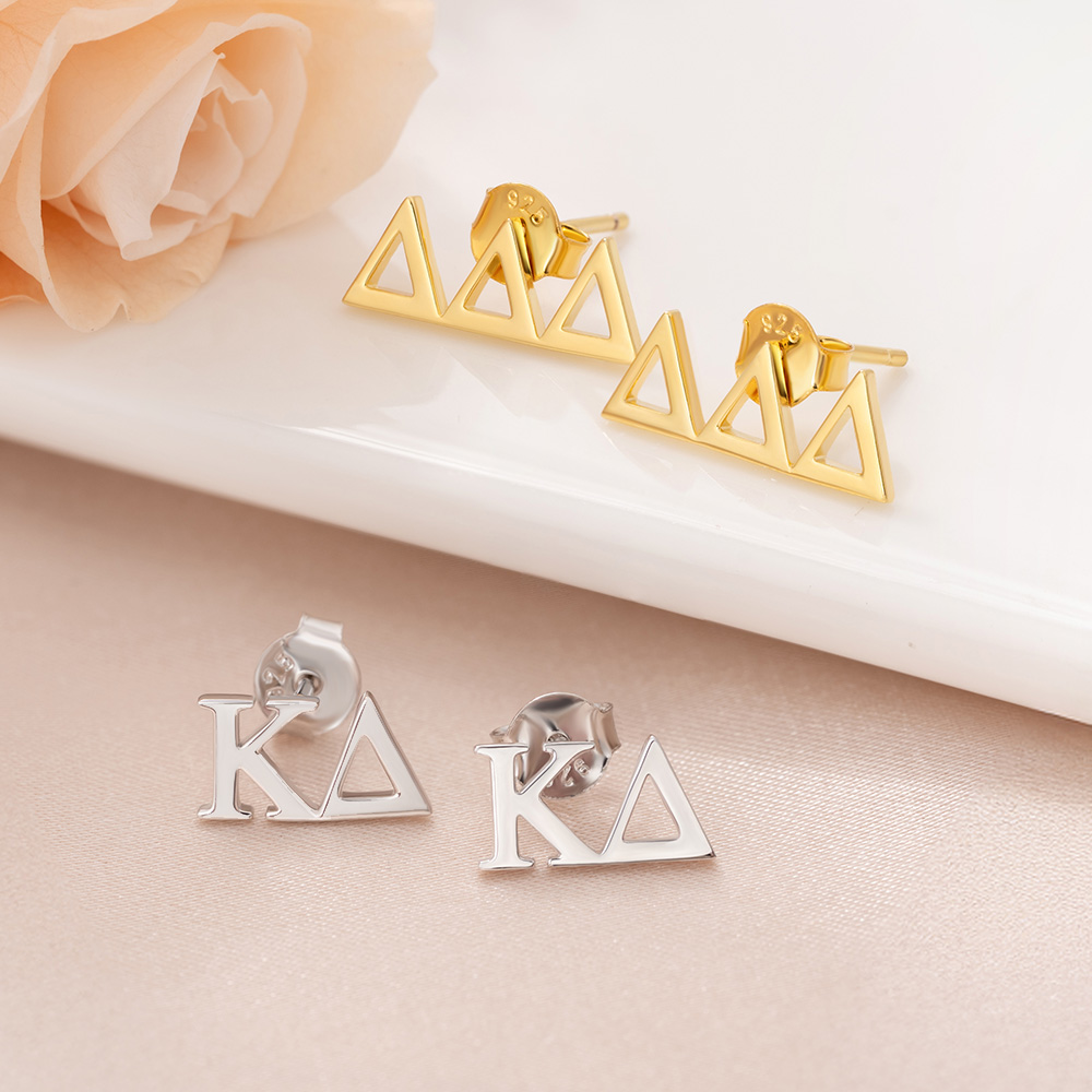 Boucles d'oreilles grecques personnalisées Bijoux Bid Day Sorority Birthday Gift for Sisters Friends | Callie × Affinity Licensing