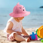 Chapeau de soleil pour enfant avec nom brodé pour les activités de plein air et les voyages d'été Cadeau pour les garçons et les filles