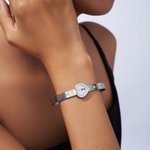 Personalized Birthstone Cross Key Necklace Unlock Heart Bracelet Set with Engraved Text Christening Birthday Anniversary Gift for Women Believers