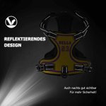 Personalisiertes Sport Rückennummer Verstellbares Hundegeschirr mit Namen Outdoor Aktivitäten Geburtstag Geschenk für Tierliebhaber Hundebesitzer