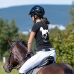 Personalisierte Multicolor Pferd Reiten Muster T-Shirt Sweatshirt Hoodie mit Namen Geburtstag Geschenk für Pferdeliebhaber