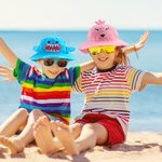 Chapeau de soleil pour enfant avec nom brodé pour les activités de plein air et les voyages d'été Cadeau pour les garçons et les filles