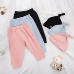 Personalized Just Joined Team 100% Cotton Soft Baby Bodysuit Knot Hat Pants Set with Name Coming Home Outfit Birthday Baby Shower Gift for Newborns