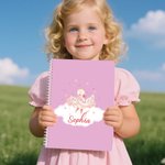 Personalizado lindo cisne conejo oveja oso de dibujos animados de ballet animal A5 espiral cuaderno con nombre regalo de cumpleaños para la familia amigo mujeres