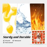 Personalised Flower Tomato French Fries Imitation Photo Frame Acrylic Fridge Magnet with Photo and Name Birthday Gift for Pet Lovers Owners