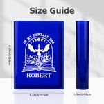 Personalised Cool Flying Dragon Pattern Clear Bookend Vase with Name Aesthetic Room Decor Birthday Gift for Mom Grandma Book Lovers