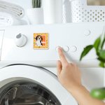 Personalised Flower Tomato French Fries Imitation Photo Frame Acrylic Fridge Magnet with Photo and Name Birthday Gift for Pet Lovers Owners