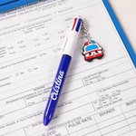 Penna a sfera retrattile personalizzata 4 in 1 multicolore con nome e charm carino regalo di compleanno e ringraziamento per personale medico