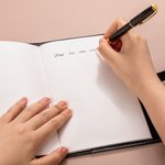 Personalized Golden Cross PU Leather Strap Journal Notebook with Initial and Text Religious Baptism Birthday Gift for Christian Pastor