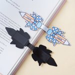 Juego de 2 marcapáginas magnéticos personalizados con lazo a cuadros y nombre Material de lectura Vuelta al cole Regalo de cumpleaños para profesores Niños