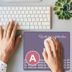 Alfombrilla de ratón multicolor personalizada con nombre y texto Material de oficina Accesorio de escritorio Agradecimiento Regalo de cumpleaños para personal administrativo