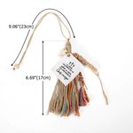 Personalized Boho NFC Daily Bible Verse Prayer Tassel with Text and Beads Cross Bible Study Accessory Baptism Christian Gift for Family Friends