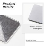 Personalised Flower Tomato French Fries Imitation Photo Frame Acrylic Fridge Magnet with Photo and Name Birthday Gift for Pet Lovers Owners