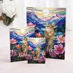 Vitrail personnalisé chien chat portrait d'animal Puzzles en briques avec nom Décoration d'intérieur Cadeau d'anniversaire pour l'amoureux de l'animal