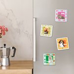 Personalised Flower Tomato French Fries Imitation Photo Frame Acrylic Fridge Magnet with Photo and Name Birthday Gift for Pet Lovers Owners