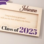 Personalized Graduation Cap Wooden Money Cash Holder with Name and Year Class of 2025 Funny Party Favor Graduation Gift for Graduates