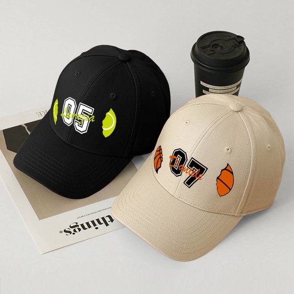 Cappello da baseball personalizzato con nome e numero ideale per outdoor accessorio quotidiano regalo di compleanno per amanti di sport con palla