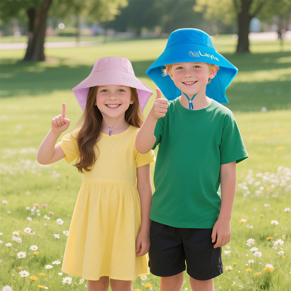Personalized Animal Embroidered Breathable Toddler Bucket Hat with Name