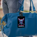 Personalised Ice Cream Dripping Baseball Luggage Tag with Name and Number Travel Accessories Birthday Holiday Team Gift for Baseball Players Lovers