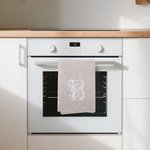 Personalisierte Französisch Stil Floral Monogrammed Leinen Serviette mit gestickten Initial Housewarming Hochzeit Geschenk für Hostess Französisch Stil Liebhaber