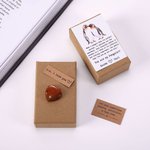 Personalized You Are My Penguin Red Love Pebble Card Gift Box with Names Anniversary Valentine's Day Gift for Couple