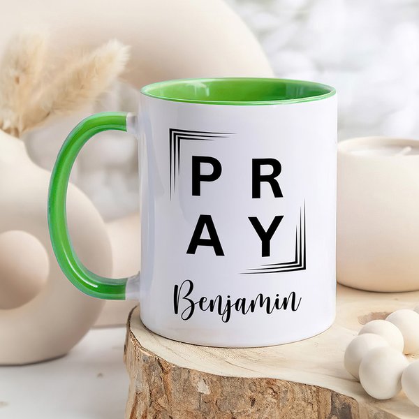 Personalised Christian Theme 11 oz 15 oz Ceramic Coffee Mug with Name Home Decor Baptism Birthday Gift for Christians