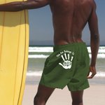 Personalized Palm Print Funny This Ass Belongs To Quick Dry Swim Trunks Beach Shorts with Name Beach Party Vacation Birthday Gift for Men