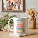 Manzana Personalizada Orgulloso Maestro Jubilado 11 oz 15 oz Café Taza de Cerámica con Nombre y Fecha de jubilación Apreciación Regalo para el Maestro