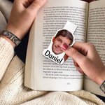 Marque-page magnétique personnalisé avec nom Fournitures de lecture Retour à l'école Cadeau d'anniversaire pour les lecteurs Rats de bibliothèque