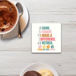 Manzana Personalizada Orgulloso Maestro Jubilado 11 oz 15 oz Café Taza de Cerámica con Nombre y Fecha de jubilación Apreciación Regalo para el Maestro
