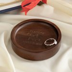 Personalized Engraved Name Icon Walnut Wood Trinket Jewellery Dish Home Decor Class of 2025 Graduation Gift Graduates
