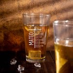 Personalized Cross Bible Beer Mug with Name Celebration Father's Day Gift for Men