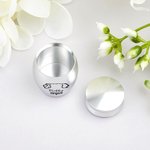Personalised Forever In Our Hearts Line Dog Ears Mini Ashes Urn with Name and Twist-Off Lid Memorial Sympathy Keepsake Gift for Dog Owners