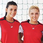 Personalized Birthstone Volleyball Pendant Necklace with Engraved Text Team Anniversary Celebration Gift for Women