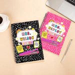 Cahier de notes à spirales A5 personnalisé Rainbow Daisy Teach Multicolore avec texte Appreciation Back to School Gift for Teacher