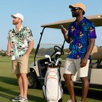 Personalised Face Photo Golf Elements Hawaiian Style Short-Sleeved Shirt Funny Anniversary Birthday Gift for Golf Players