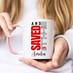 Personalized Christian Theme 11 oz 15 oz Ceramic Coffee Mug with Name Home Decor Baptism Birthday Gift for Christians