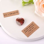 Personalized You Are My Penguin Red Love Pebble Card Gift Box with Names Anniversary Valentine's Day Gift for Couple