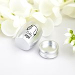 Personalised Forever In Our Hearts Line Dog Ears Mini Ashes Urn with Name and Twist-Off Lid Memorial Sympathy Keepsake Gift for Dog Owners