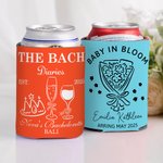 Personalised Wine Glasses Bouquet Crown Cake Beer Can Cooler Sleeve with Name Birthday Party Gift for Friends Beer Lovers Women